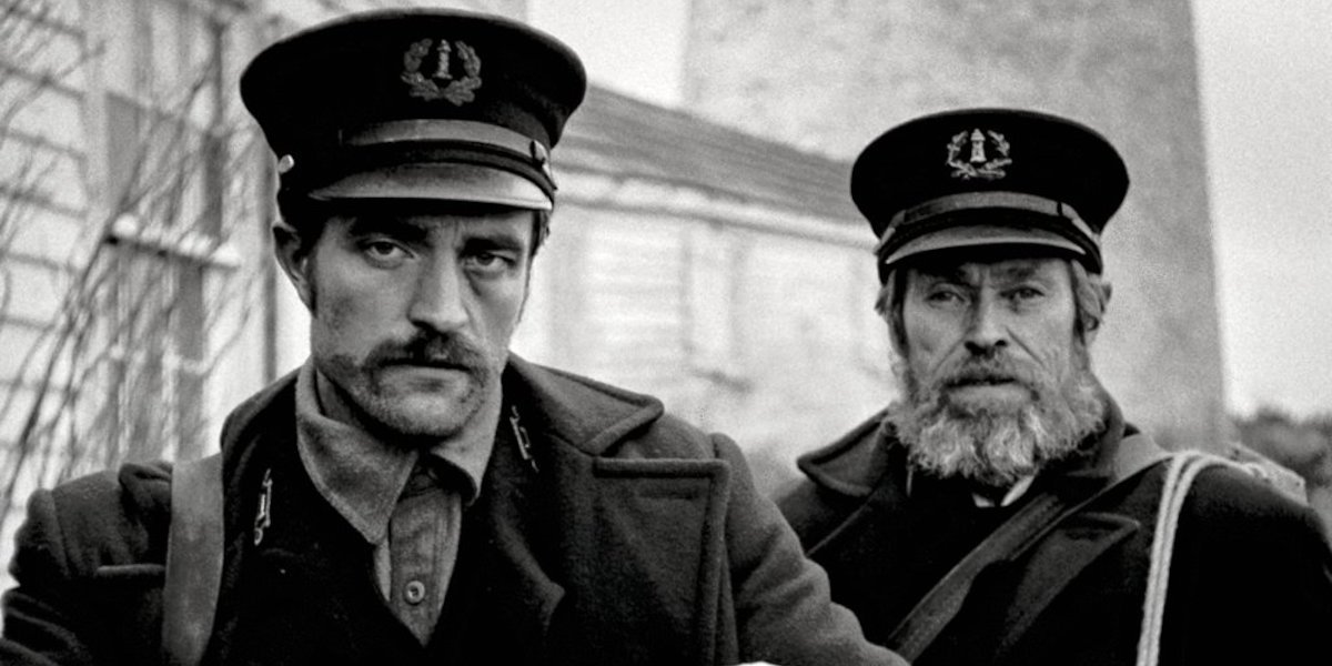 Robert Pattinson and Willem Dafoe in The Lighthouse