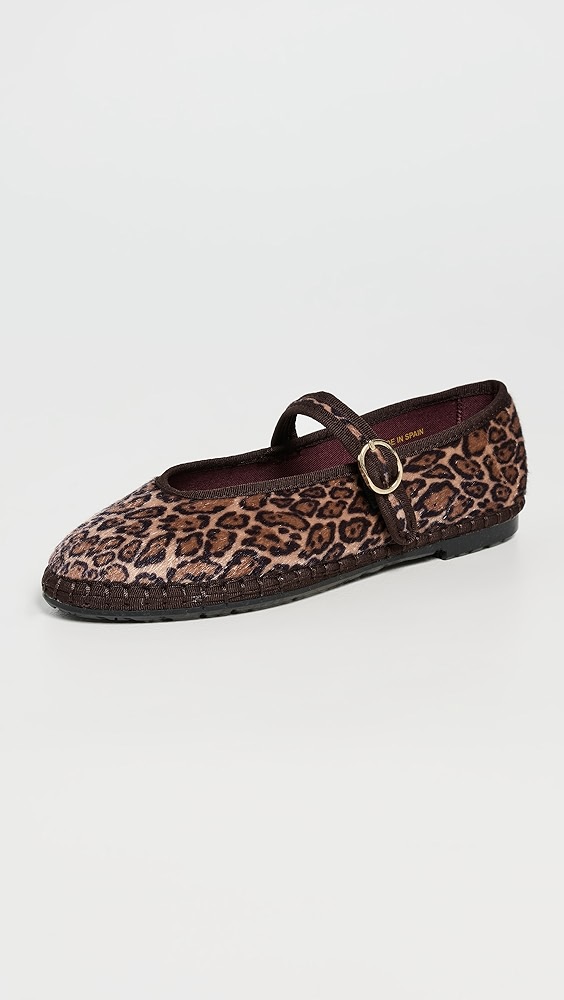 Flabelus Pierre Leopard Flats