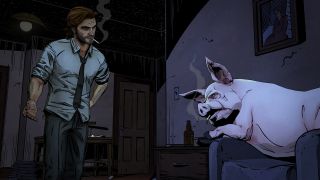 Still from the video game The Wolf Among Us.