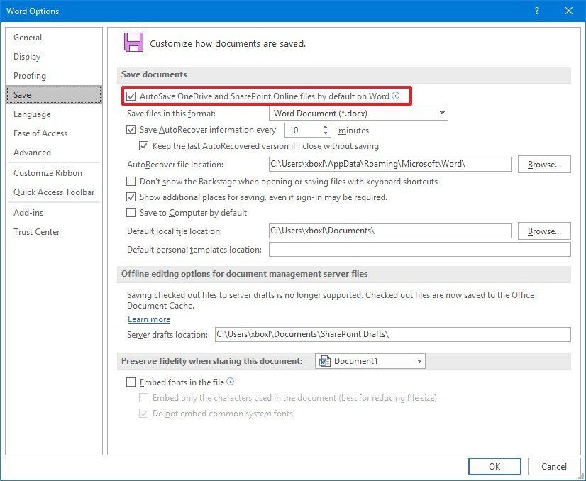 How to manage auto-save for Office apps on Windows 10 | Windows Central