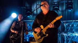 Joey Santiago and Black Francis of Pixies performs at Hollywood Palladium on December 13, 2017 in Los Angeles, California
