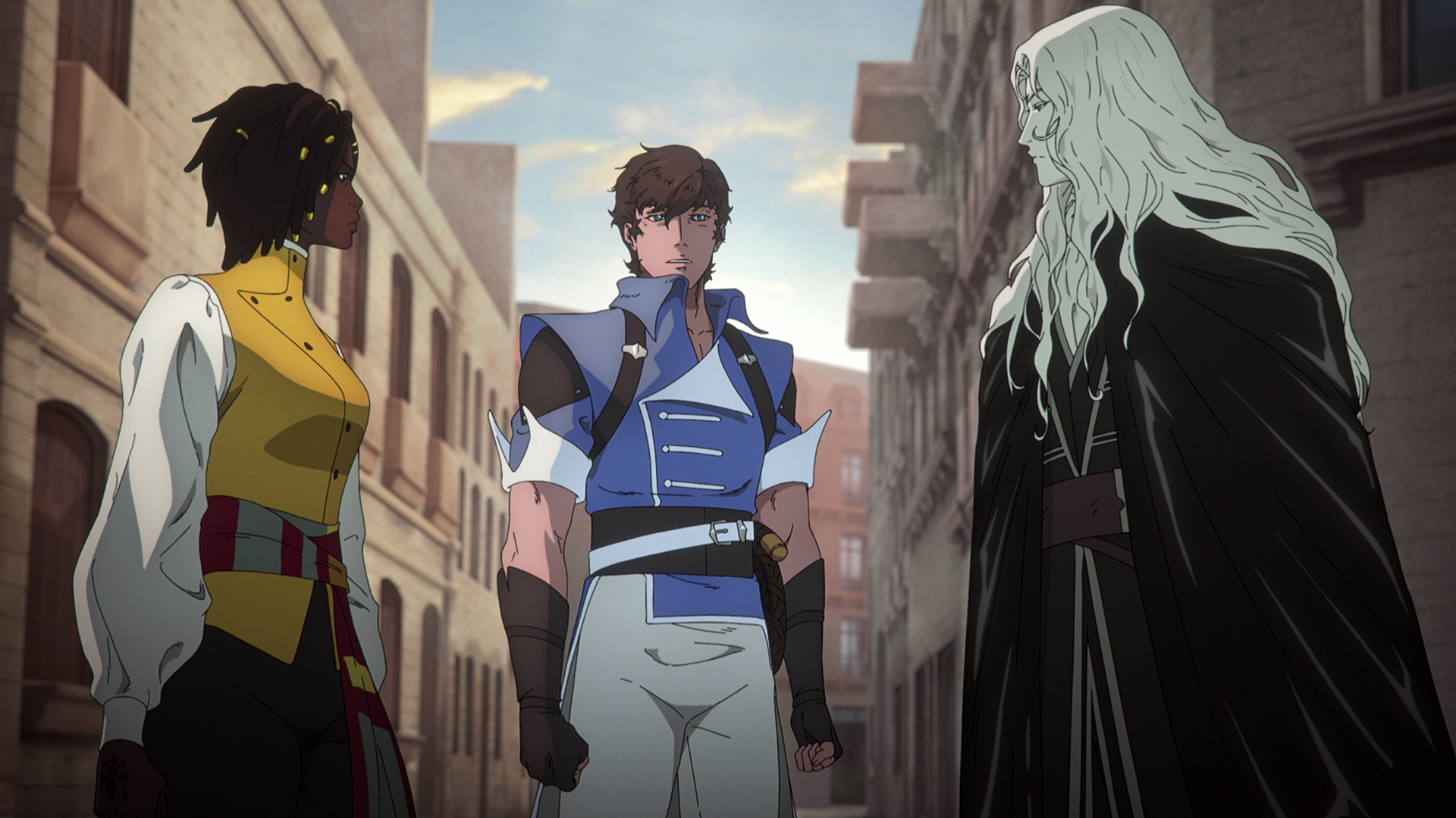 Annette, Richter, and Alucard in Castlevania: Nocturne season 2