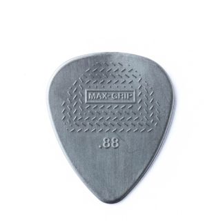 A Dunlop Nylon Max Grip guitar pick