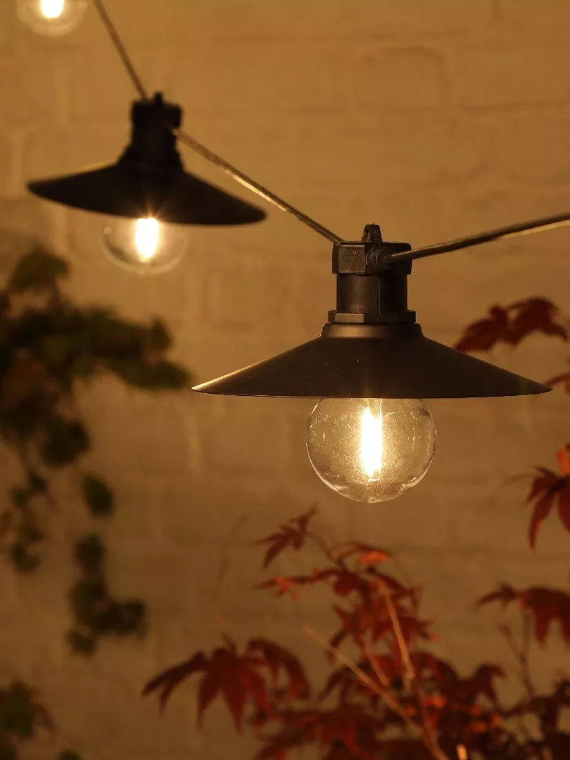 Noma 6 Led Connecting Saucer Festoon Lights, Warm White
