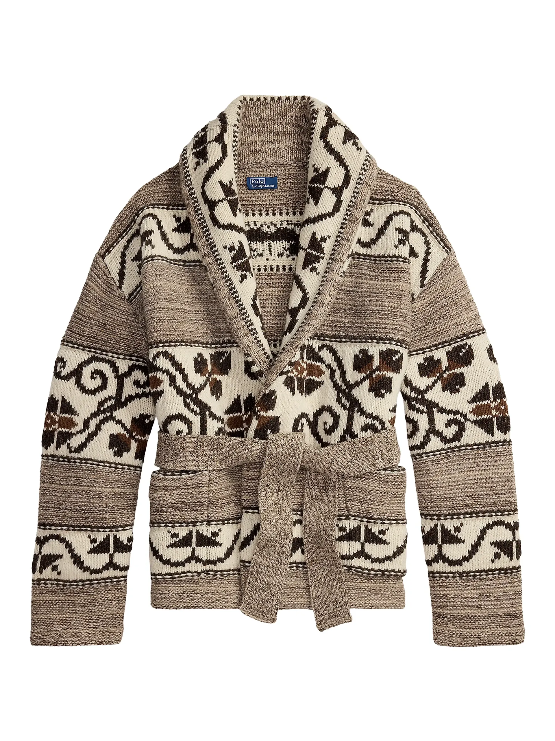Floral Tie Sweater Cardigan