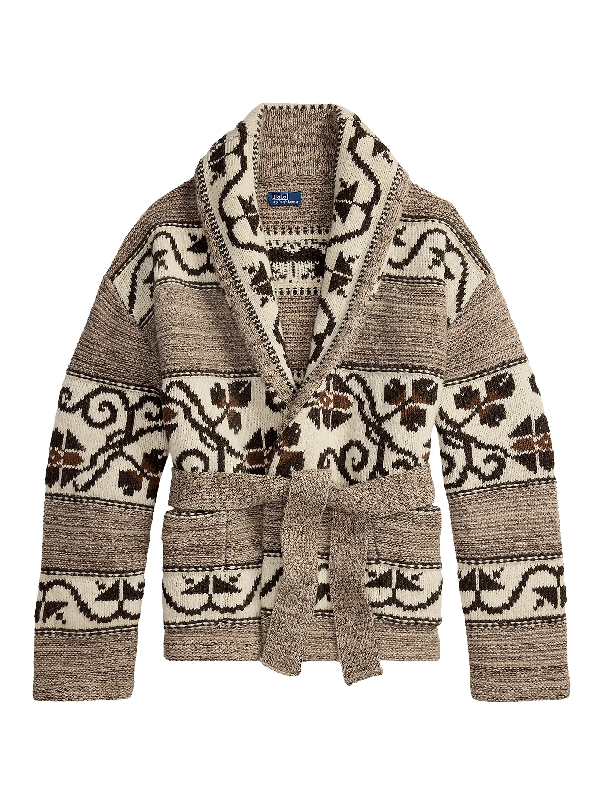 Floral Tie Sweater Cardigan