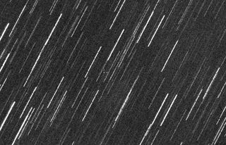 The asteroid 2013 QR1 is seen in this image captured by the Virtual Telescope Project on Aug. 23, 2013.