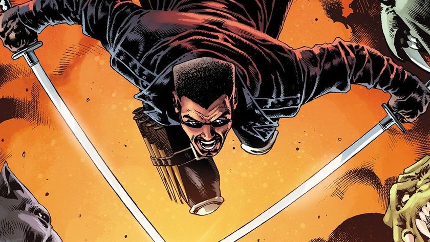 Blade the Vampire Hunter fighting off enemies