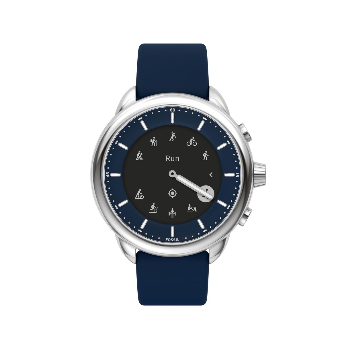 Workout menu on the Fossil Gen 6 Hybrid Wellness Edition