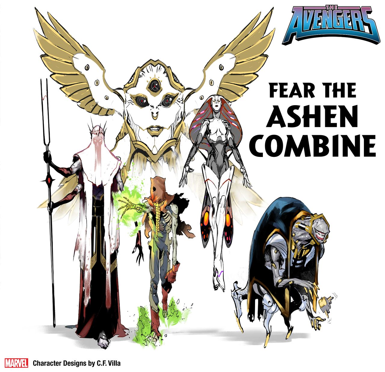 The Ashen Combine character designs by CF Villa