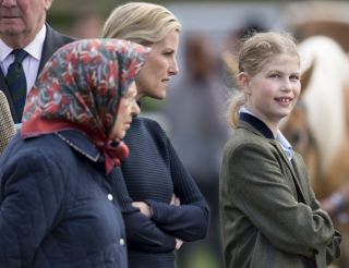 The Queen, Sophie Wessex and Lady Louise Windsor