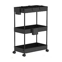 SPACEKEEPER Storage Trolley 3-Tier Rolling Utility Cart| &nbsp;£22.99 &nbsp;at Amazon