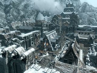 You new adventure may start here on the docks of Windhelm.