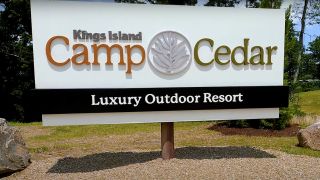 Kings Island Camp Cedar official signage.