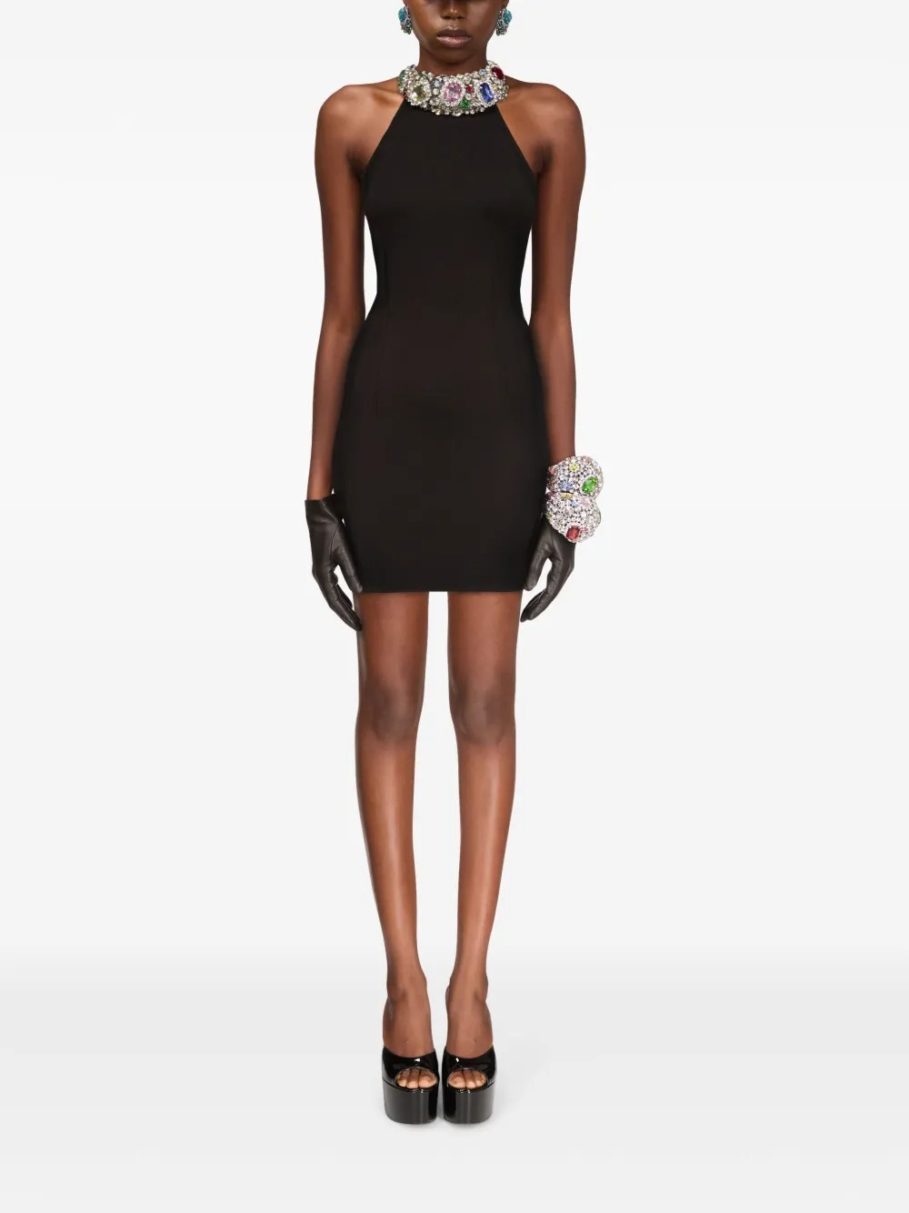 Area Crystal-Embellished Minidress