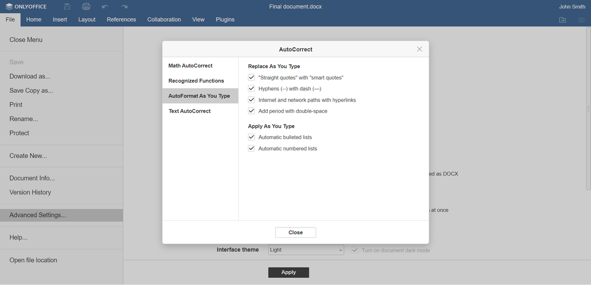 ONLYOFFICE 7.1