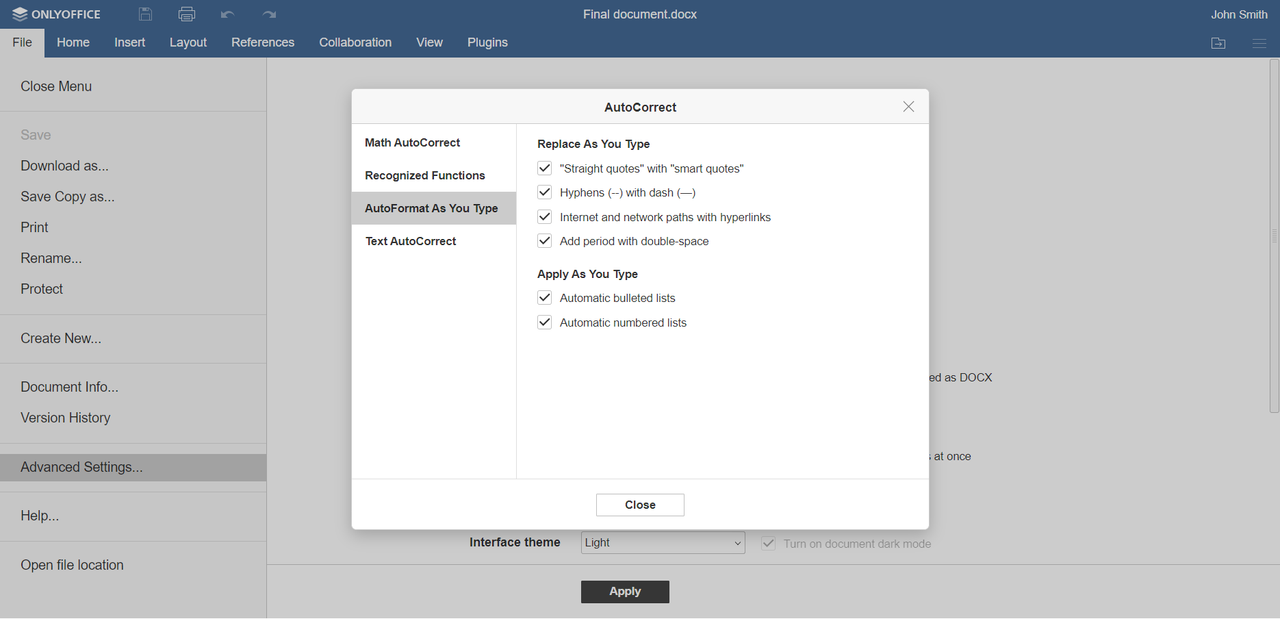 ONLYOFFICE 7.1