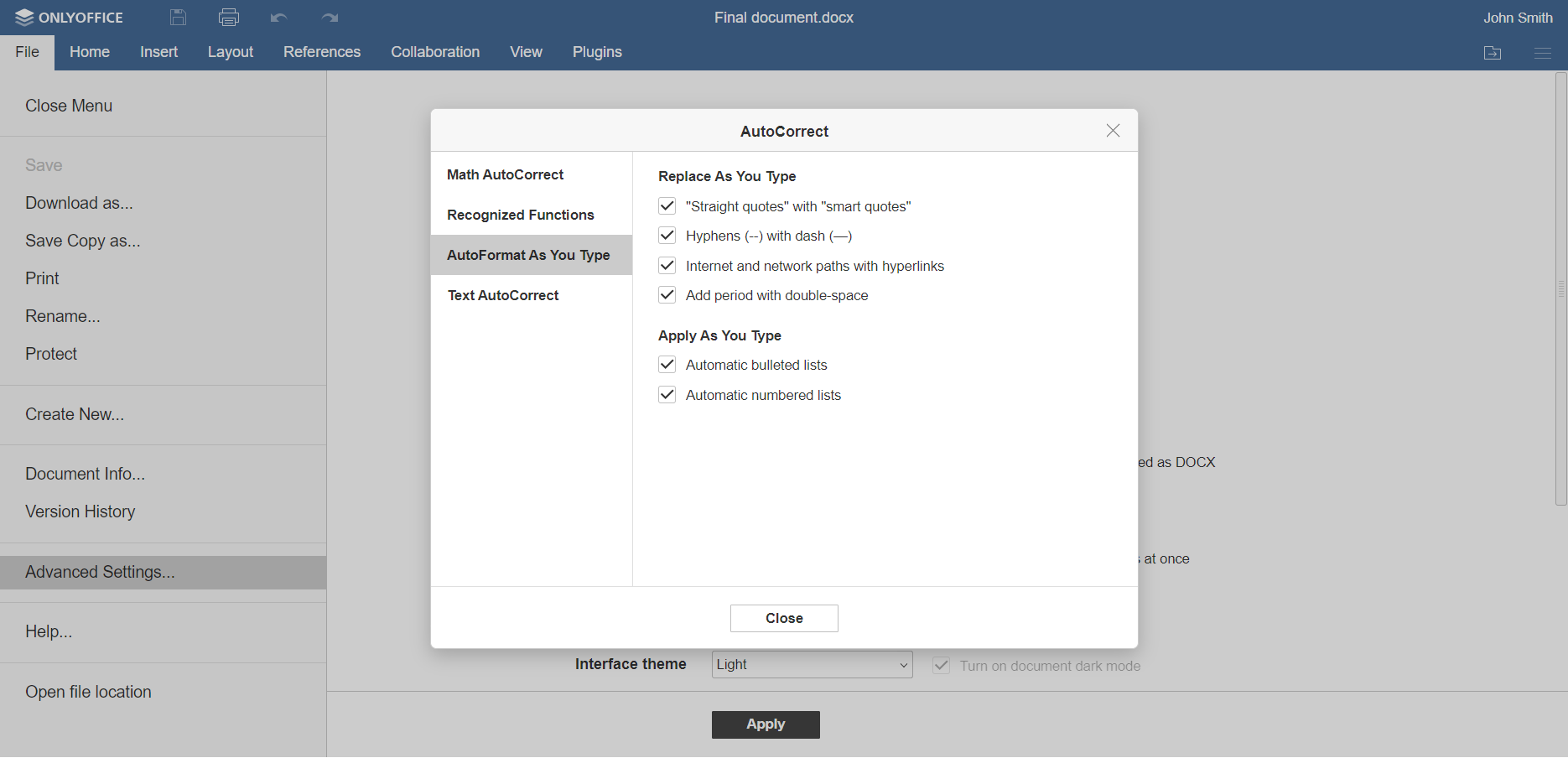 ONLYOFFICE 7.1