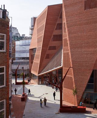 The Saw Swee Hock Student Centre LSE in London by O'Donnell + Tuomey.