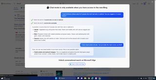 Bing Chat is only available on Microsoft Edge