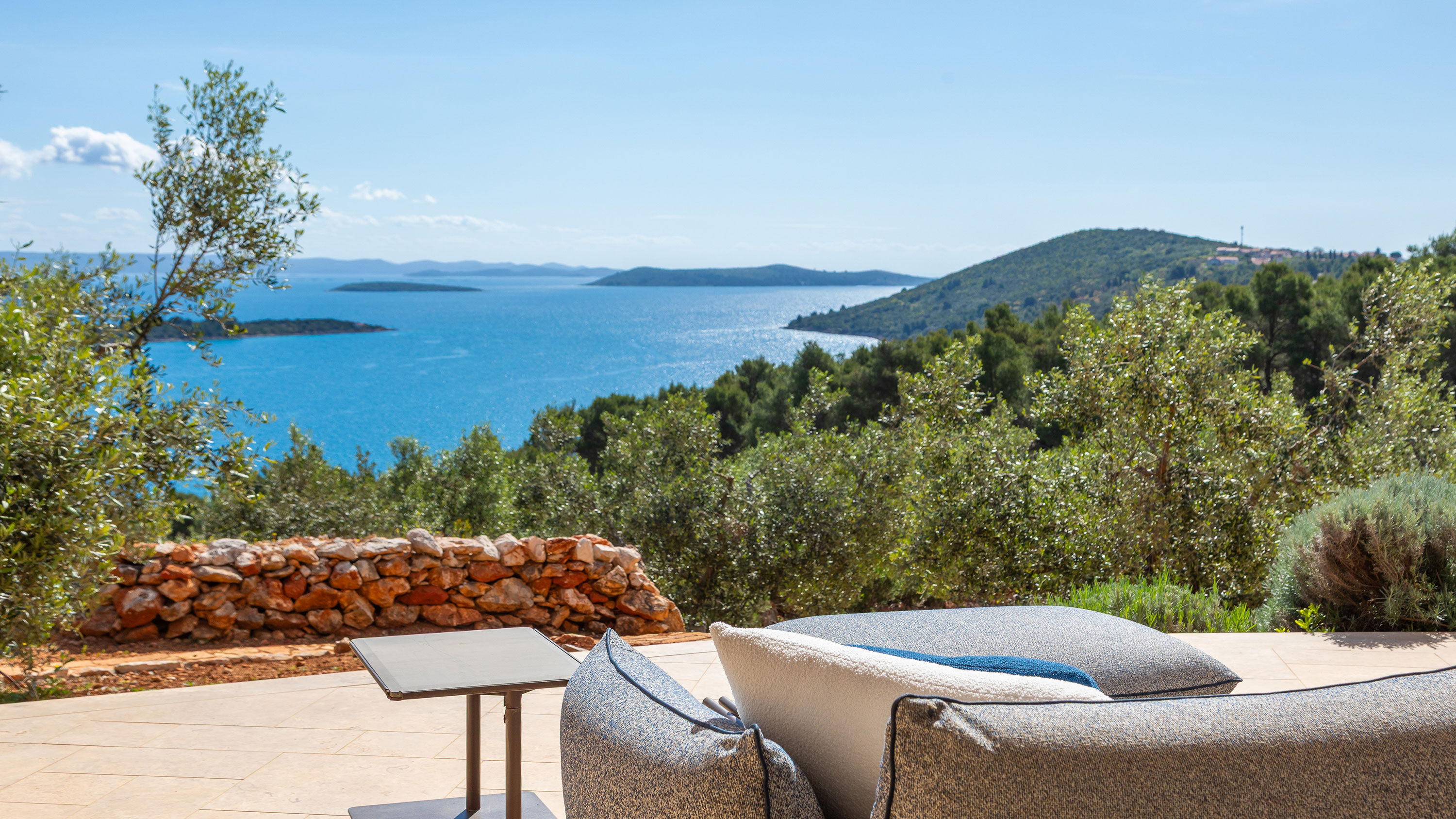 A view of the sea from Villa Nai 3.3 in Croatia
