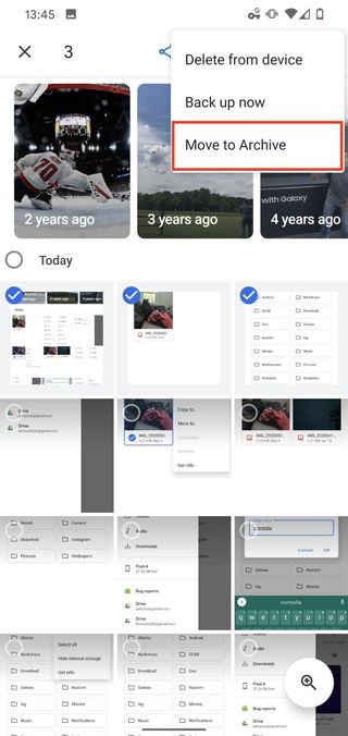 Archive In Google Photos