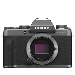 Fujifilm X-T200 camera on a white background