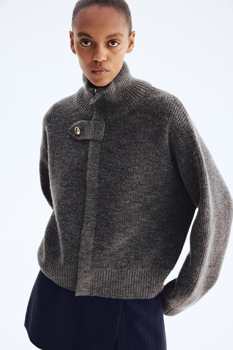 Zip-Through Cardigan