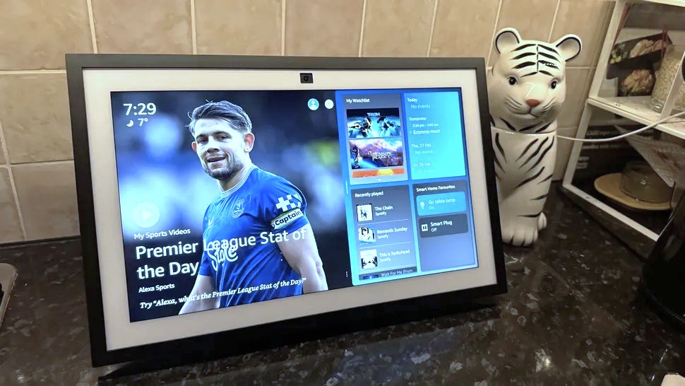Amazon Echo Show 15 on kitchen counter