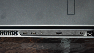 On the right side of the laptop, there is an HDMI 2.1 port, a USB 3.2 Gen 1 port and a USB 3.2 Type-C port