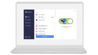 Atlas VPN app running on a laptop