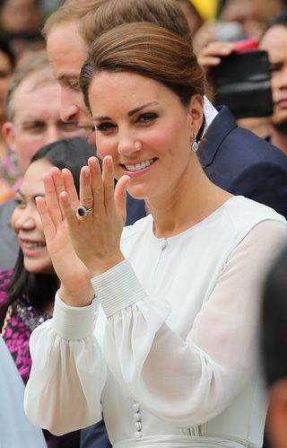 Catherine, Duchess of Cambridge attends a cultural event on day 4 of Prince William, Duke of Cambridge and Catherine, Duchess of Cambridge's Diamond Jubilee Tour of the Far East on September 14, 2012 in Kuala Lumpur, Malaysia.