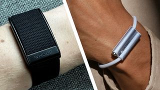 Whoop wearable next to the new Luffu Link wearable