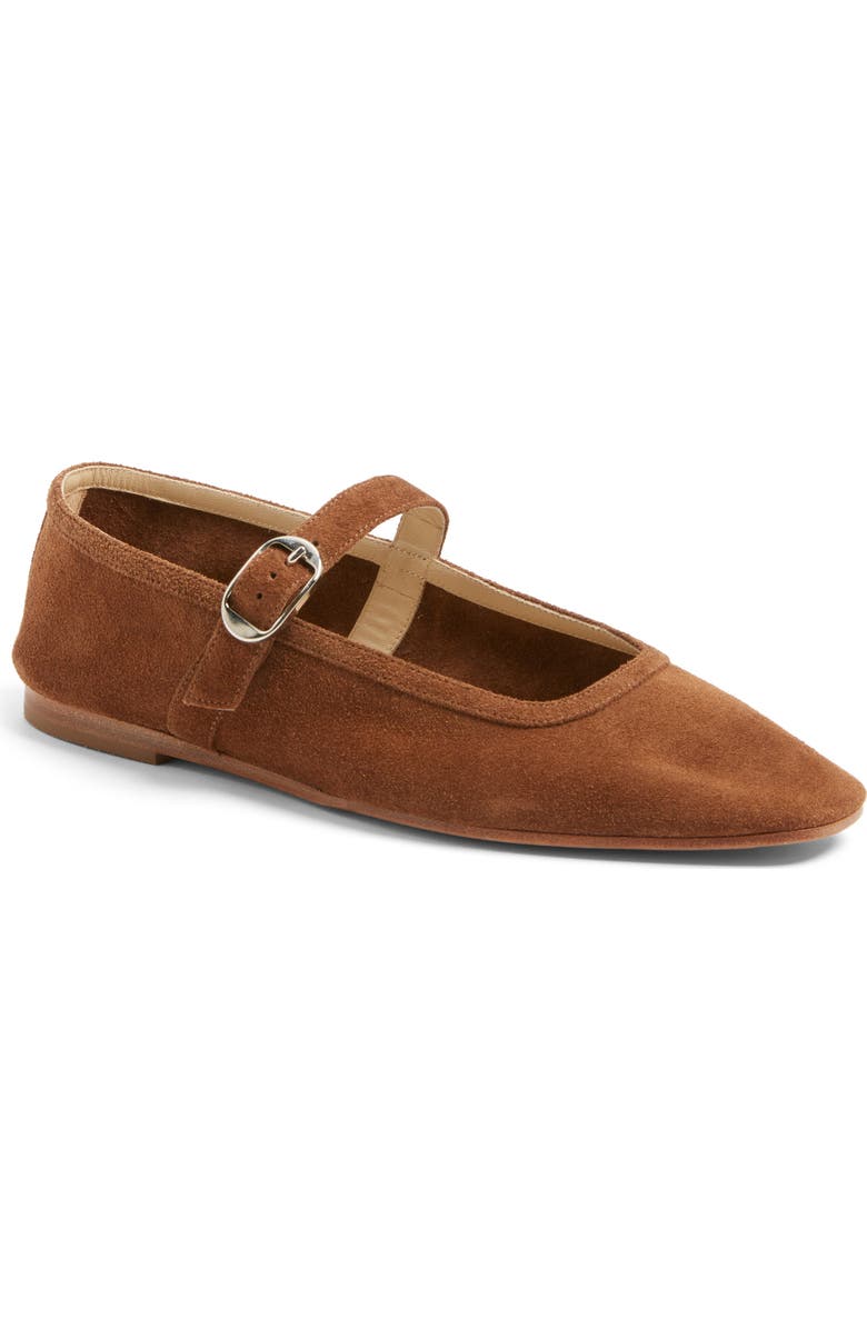 Suede Mary Jane Flat