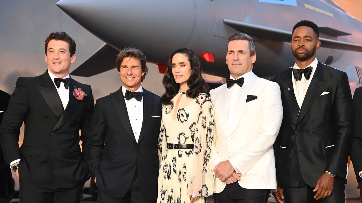 The cast of Top Gun: Maverick at the London premiere