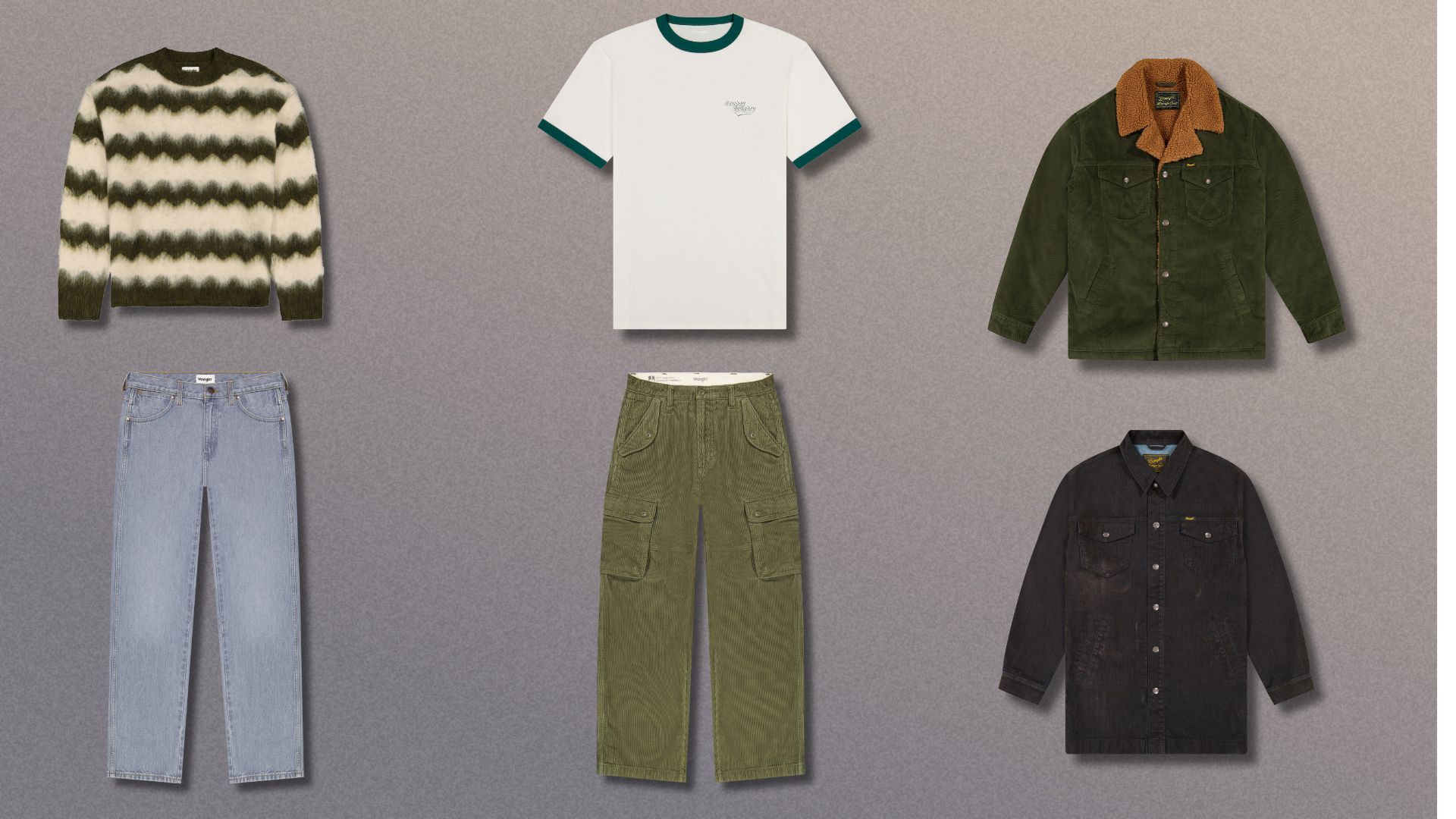 A selection from Wrangler's Autumn and Winter collection
