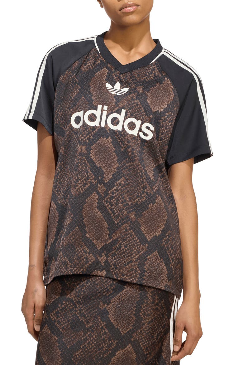 Faux-Snakeskin-Printed Jersey