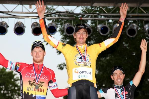 Men's podium (l-r): John Murphy (2nd), Tom Zirbel (1st) and Francios Parisien (3rd)