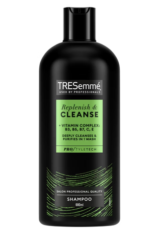 An image of a TRESemme shampoo for oily hair.