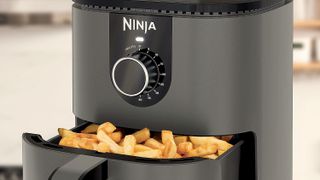 Ninja AF080 Mini Air Fryer with fries in use
