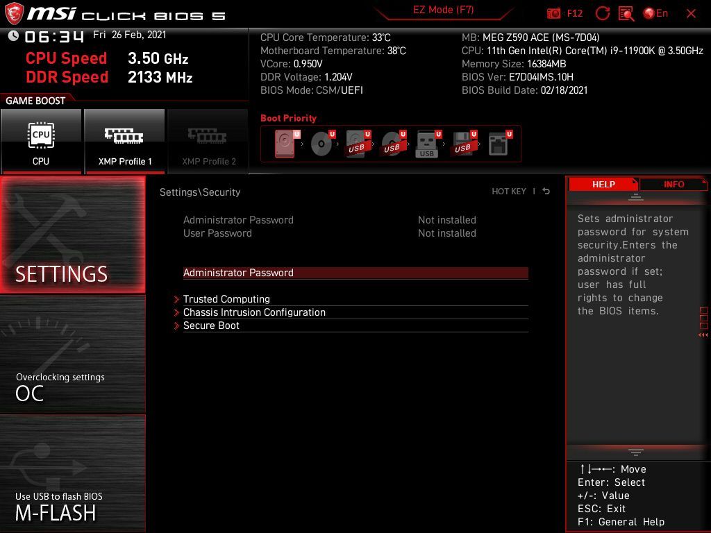 MSI MEG Z590 Ace