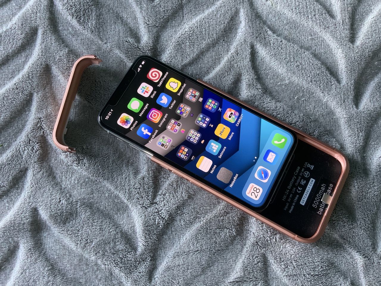 Casely Battery-Powered Charging Case on iPhone 11 Pro