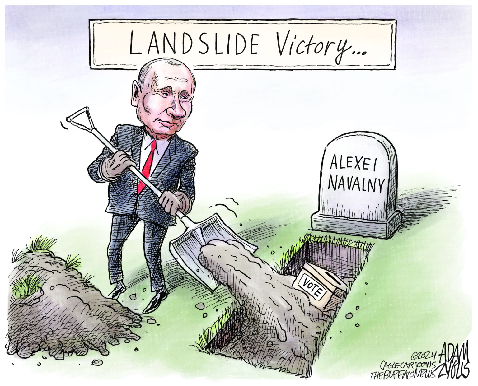 5 dessins humoristiques prévisibles sur les résultats des élections russes