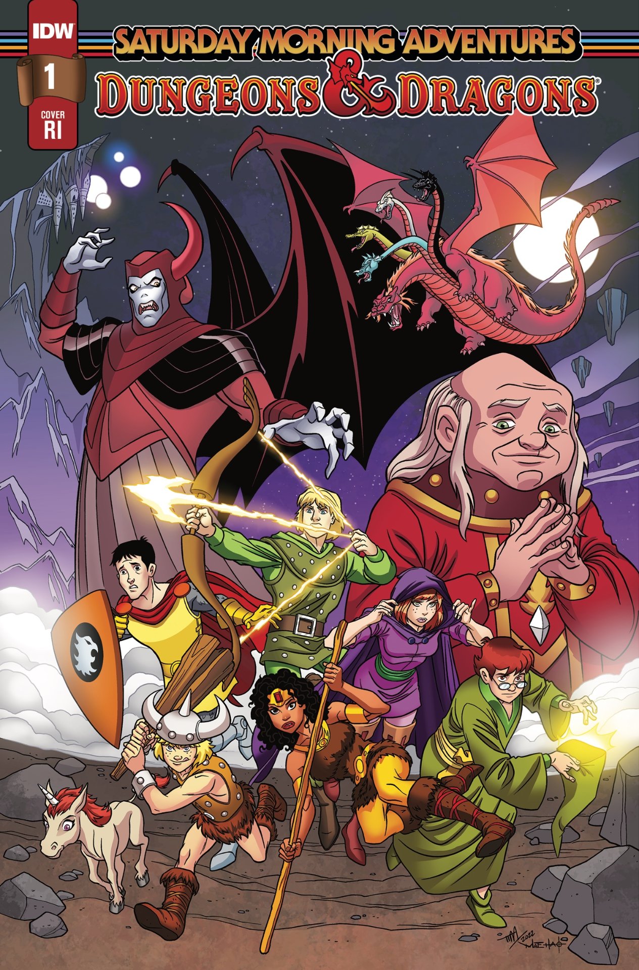Dungeons & Dragons: Saturday Morning Adventures #1 portada variante