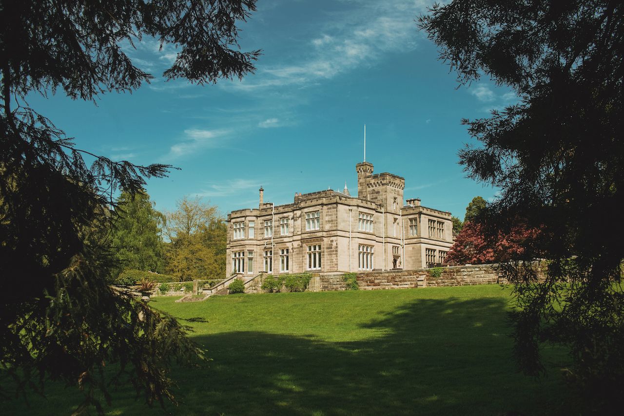 A Gothic-style manor house turned into a lavish luxury hotel.