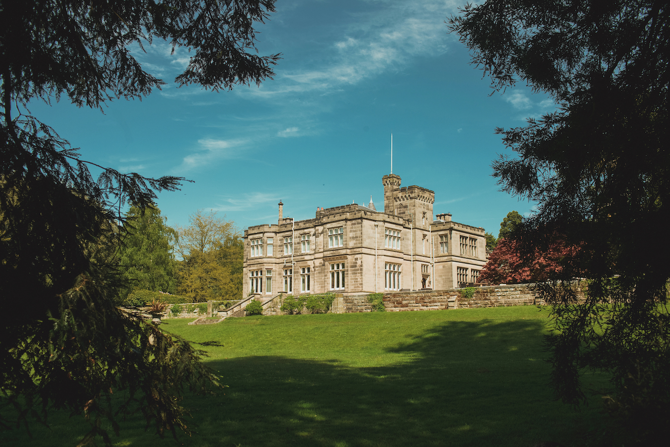 A Gothic-style manor house turned into a lavish luxury hotel.