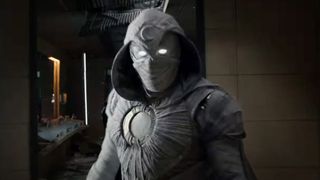 A screenshot of Moon Knight's full costume in the Marvel TV show