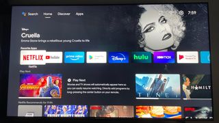 Android TV Home screen