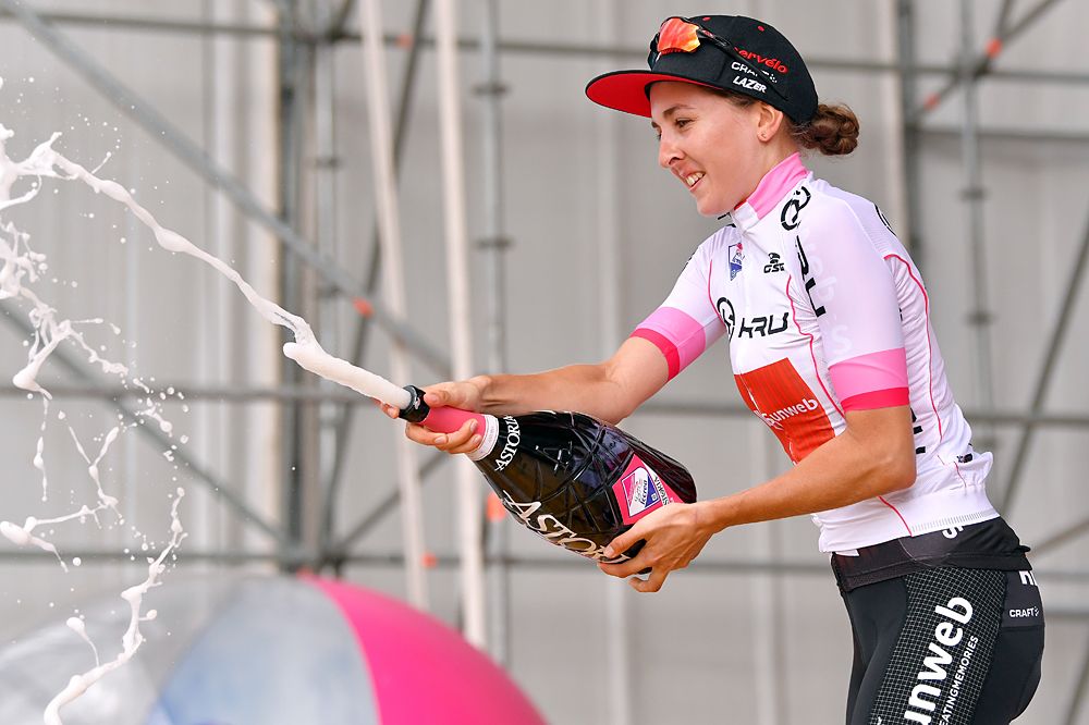 Juliette Labous (Sunweb) wins the young rider classification at the Giro Rosa