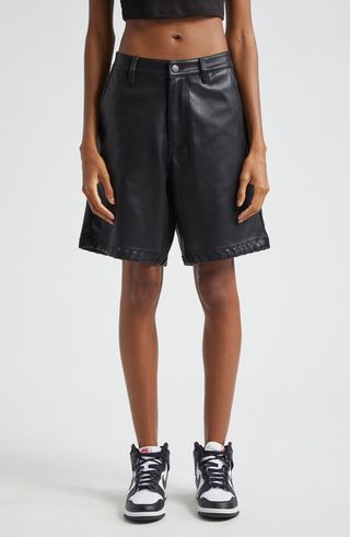 Faux Leather Shorts